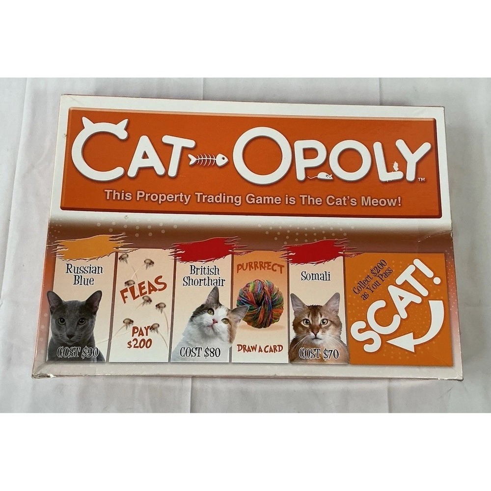 CAT-OPOLY Board Game Cat Version Of Monopoly